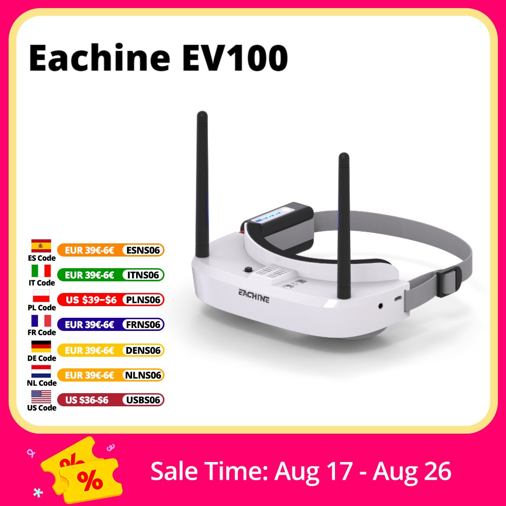 Eachine EV100 720*540 5.8G 72C - Drone Racing Battery recensione e prezzo